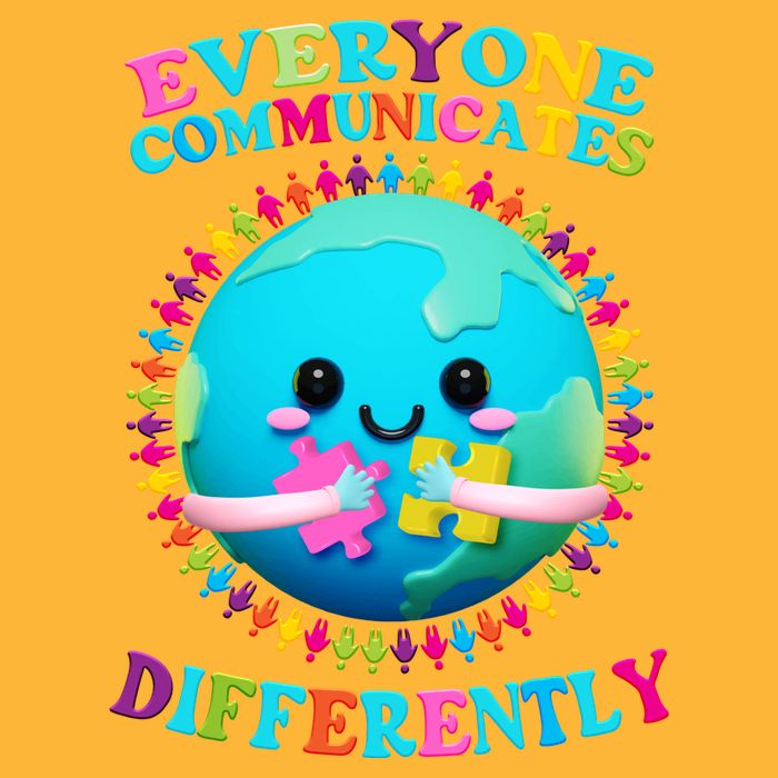 Everyone Communicated Differently Autism Awareness Acceptance Polo