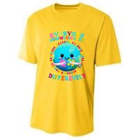 Everyone Communicated Differently Autism Awareness Acceptance Youth Performance Sprint T-Shirt