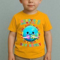 Everyone Communicated Differently Autism Awareness Acceptance Toddler T-Shirt