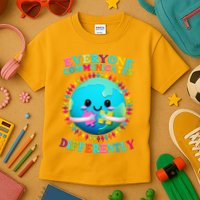 Everyone Communicated Differently Autism Awareness Acceptance Kids T-Shirt