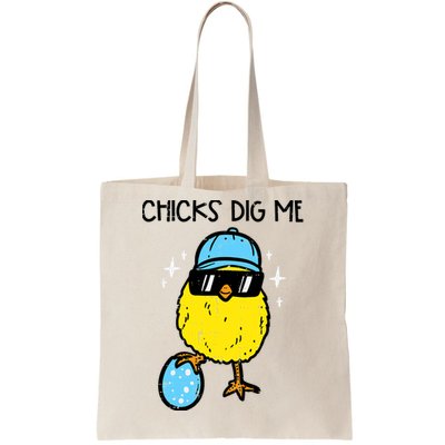 Easter Chicks Dig Me Cute Boy Teens Tote Bag