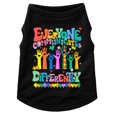 Everyone Communicates Differently Autism Doggie Tank