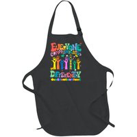 Everyone Communicates Differently Autism Full-Length Apron With Pockets