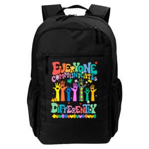 Everyone Communicates Differently Autism Daily Commute Backpack