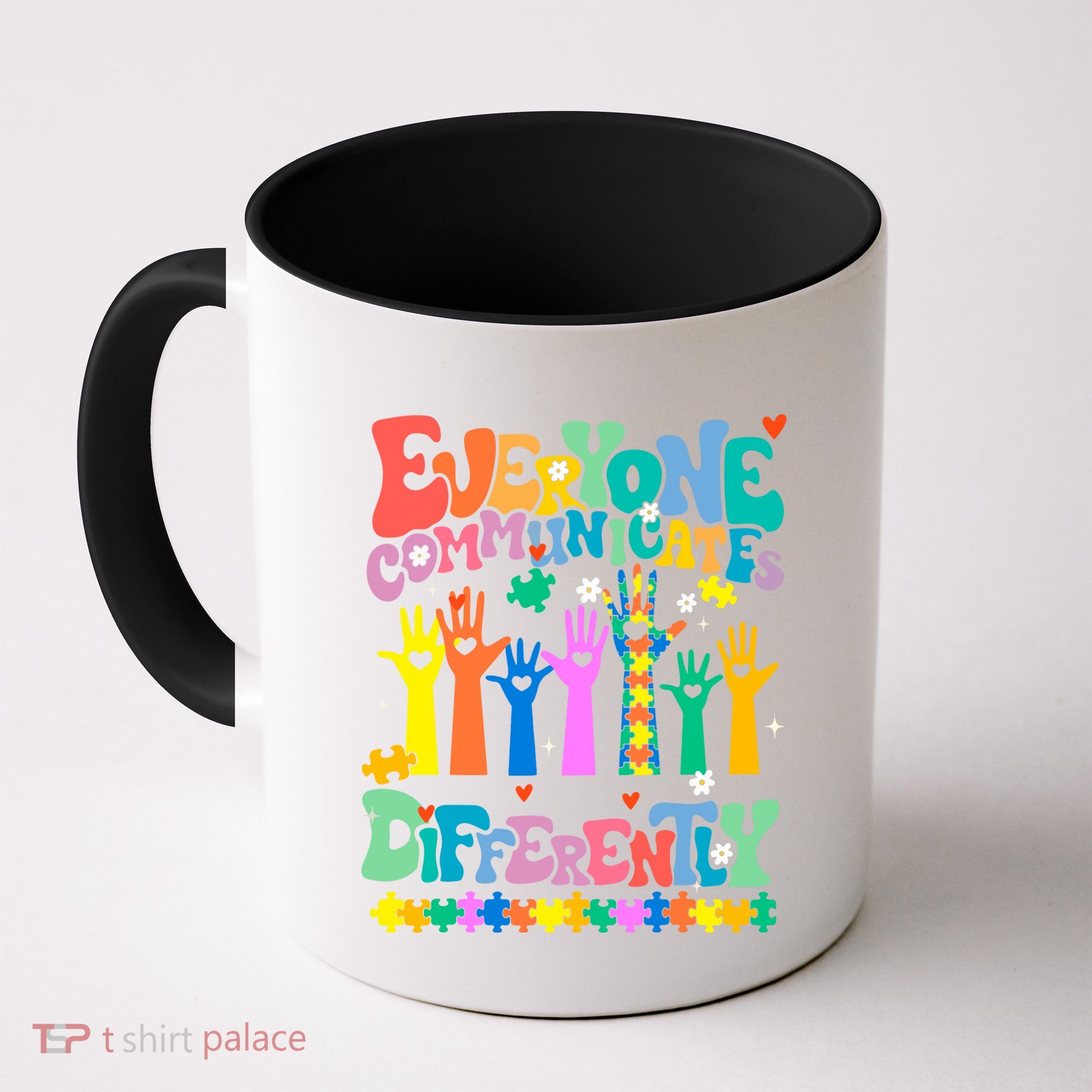 Everyone Communicates Differently Autism Mug
