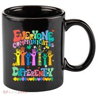 Everyone Communicates Differently Autism 11oz C Handle Ceramic Mug