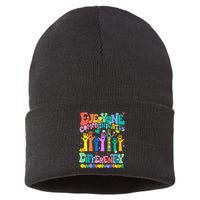 Everyone Communicates Differently Autism Sustainable Knit Beanie