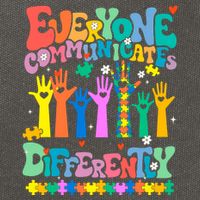 Everyone Communicates Differently Autism Cotton Canvas Backpack