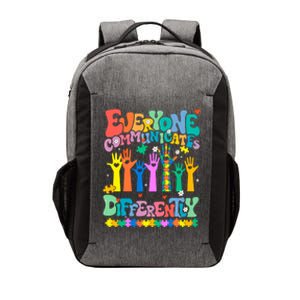 Everyone Communicates Differently Autism Vector Backpack