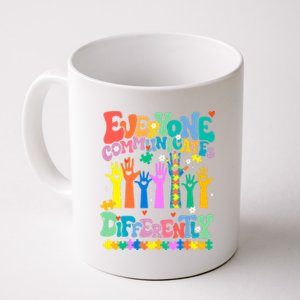 Everyone Communicates Differently Autism Coffee Mug