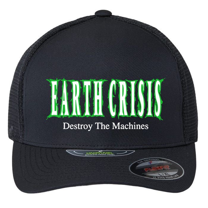 Earth Crisis Destroy The Machines Flexfit Unipanel Trucker Cap