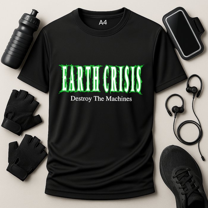 Earth Crisis Destroy The Machines Cooling Performance Crew T-Shirt