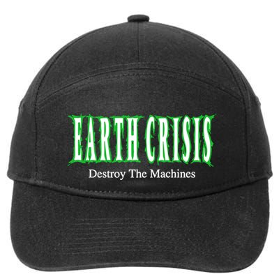 Earth Crisis Destroy The Machines 7-Panel Snapback Hat