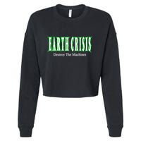 Earth Crisis Destroy The Machines Cropped Pullover Crew