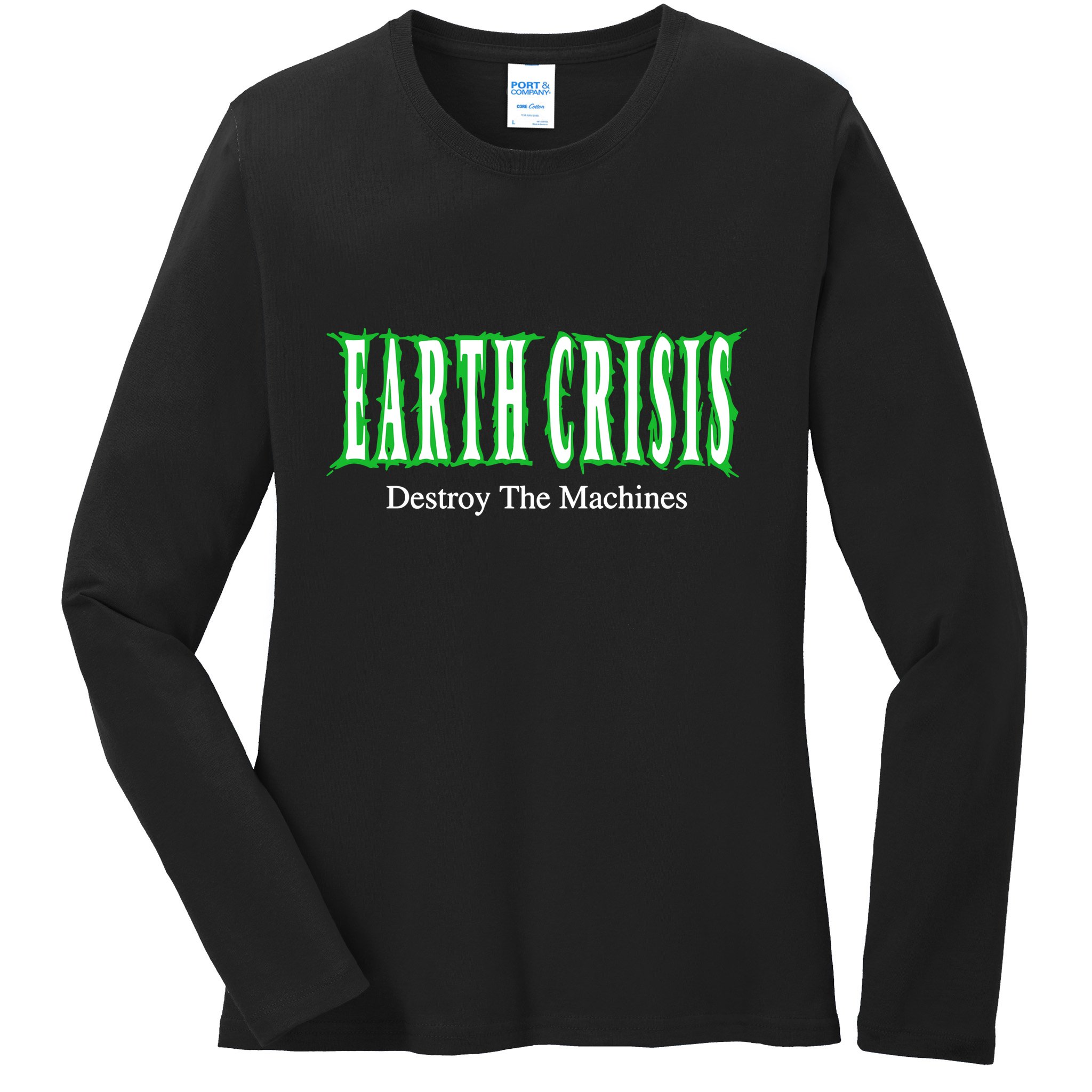 Earth Crisis Destroy The Machines Ladies Long Sleeve Shirt