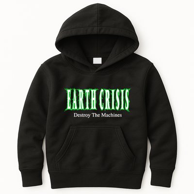 Earth Crisis Destroy The Machines Kids Hoodie