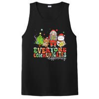 Everyone Communicates Differently Christmas Slp Therapy PosiCharge Competitor Tank