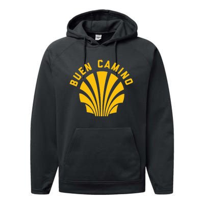 El Camino De Santiago Buen Camino Performance Fleece Hoodie