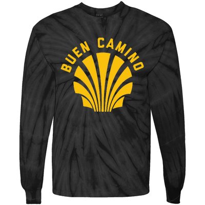 El Camino De Santiago Buen Camino Tie-Dye Long Sleeve Shirt