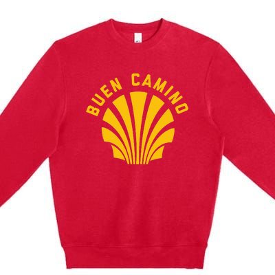 El Camino De Santiago Buen Camino Premium Crewneck Sweatshirt