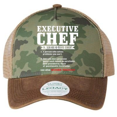 Executive Chef Definition Funny Chef Cook Cooking Legacy Tie Dye Trucker Hat