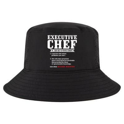 Executive Chef Definition Funny Chef Cook Cooking Cool Comfort Performance Bucket Hat