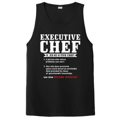 Executive Chef Definition Funny Chef Cook Cooking PosiCharge Competitor Tank