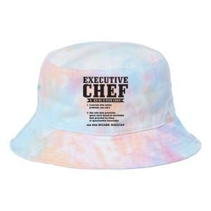 Executive Chef Definition Funny Chef Cook Cooking Tie Dye Newport Bucket Hat