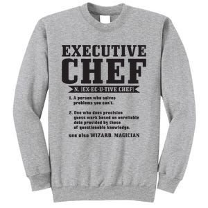 Executive Chef Definition Funny Chef Cook Cooking Sweatshirt