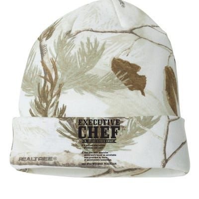 Executive Chef Definition Funny Chef Cook Cooking Kati Licensed 12" Camo Beanie