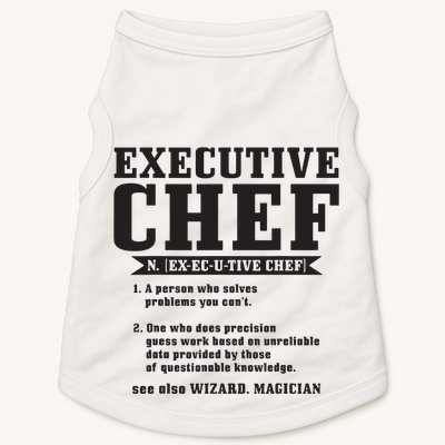 Executive Chef Definition Funny Chef Cook Cooking Doggie Tank