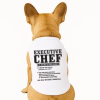 Executive Chef Definition Funny Chef Cook Cooking Doggie Tank