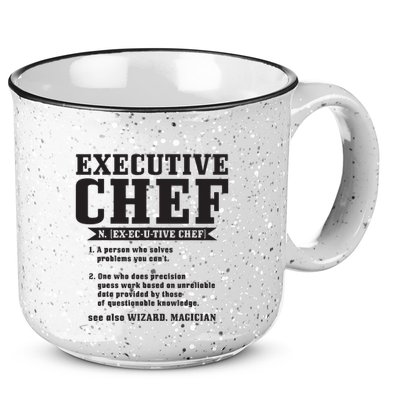 Executive Chef Definition Funny Chef Cook Cooking 15oz Campfire Ceramic Mug