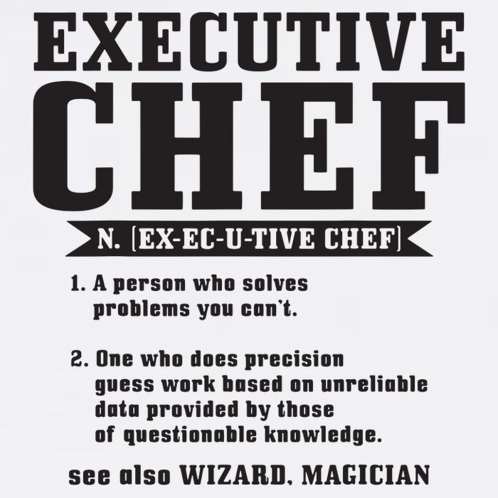 Executive Chef Definition Funny Chef Cook Cooking Cooling Performance Long Sleeve Crew