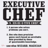 Executive Chef Definition Funny Chef Cook Cooking Womens T-Shirt