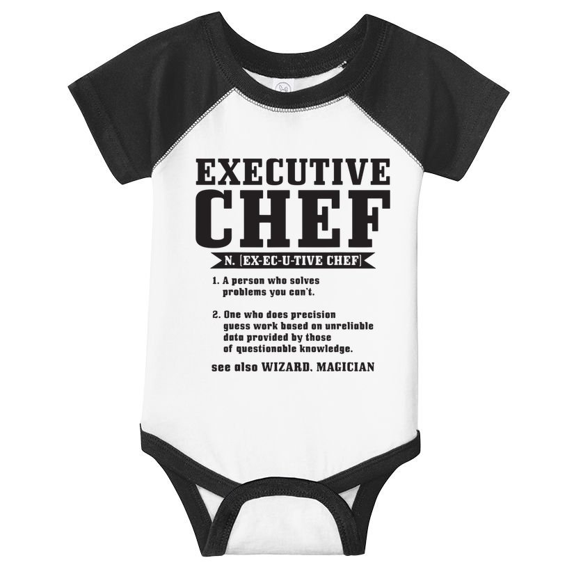Executive Chef Definition Funny Chef Cook Cooking Infant Baby Jersey Bodysuit