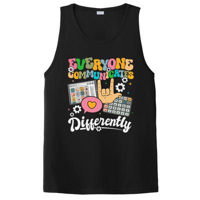 Everyone Communicates Differently Teacher Day PosiCharge Competitor Tank