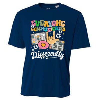 Everyone Communicates Differently Teacher Day Cooling Performance Crew T-Shirt