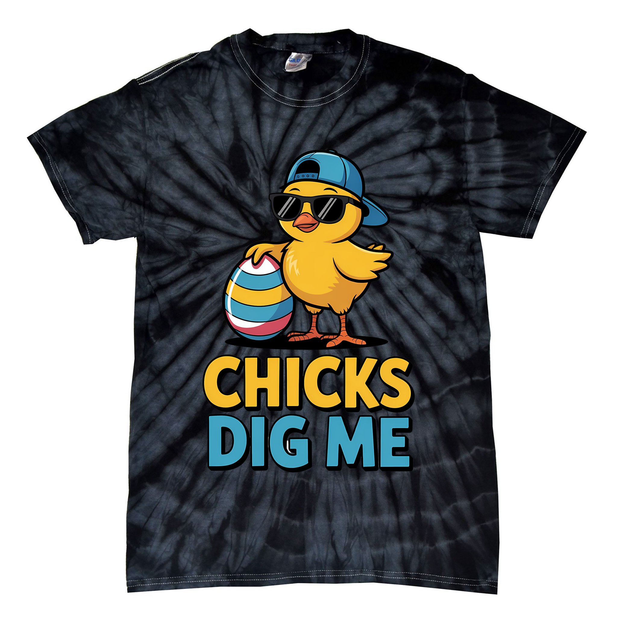 Easter Chicks Dig Me Cute Egg Hunt Tie-Dye T-Shirt