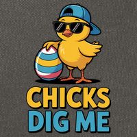 Easter Chicks Dig Me Cute Egg Hunt Cotton Canvas Backpack