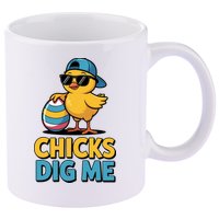 Easter Chicks Dig Me Cute Egg Hunt 11oz C Handle Ceramic Mug