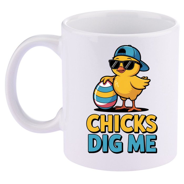 Easter Chicks Dig Me Cute Egg Hunt 11oz C Handle Ceramic Mug
