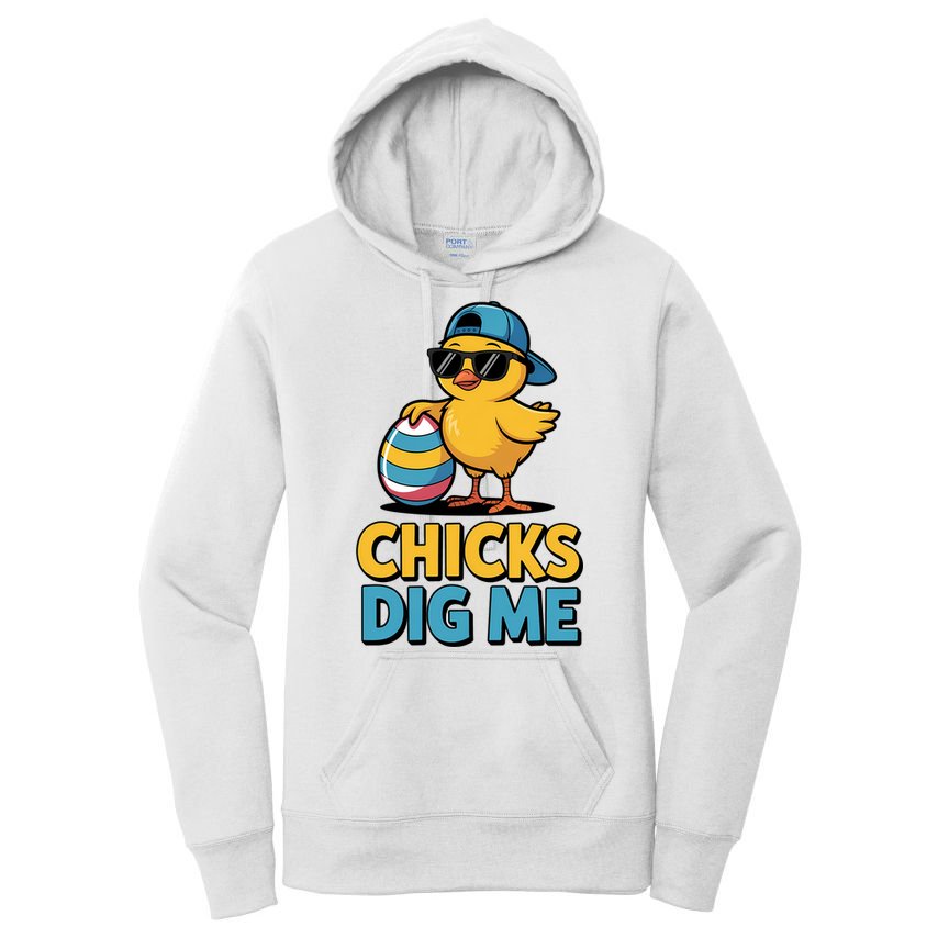 Easter Chicks Dig Me Cute Egg Hunt Women's Pullover Hoodie
