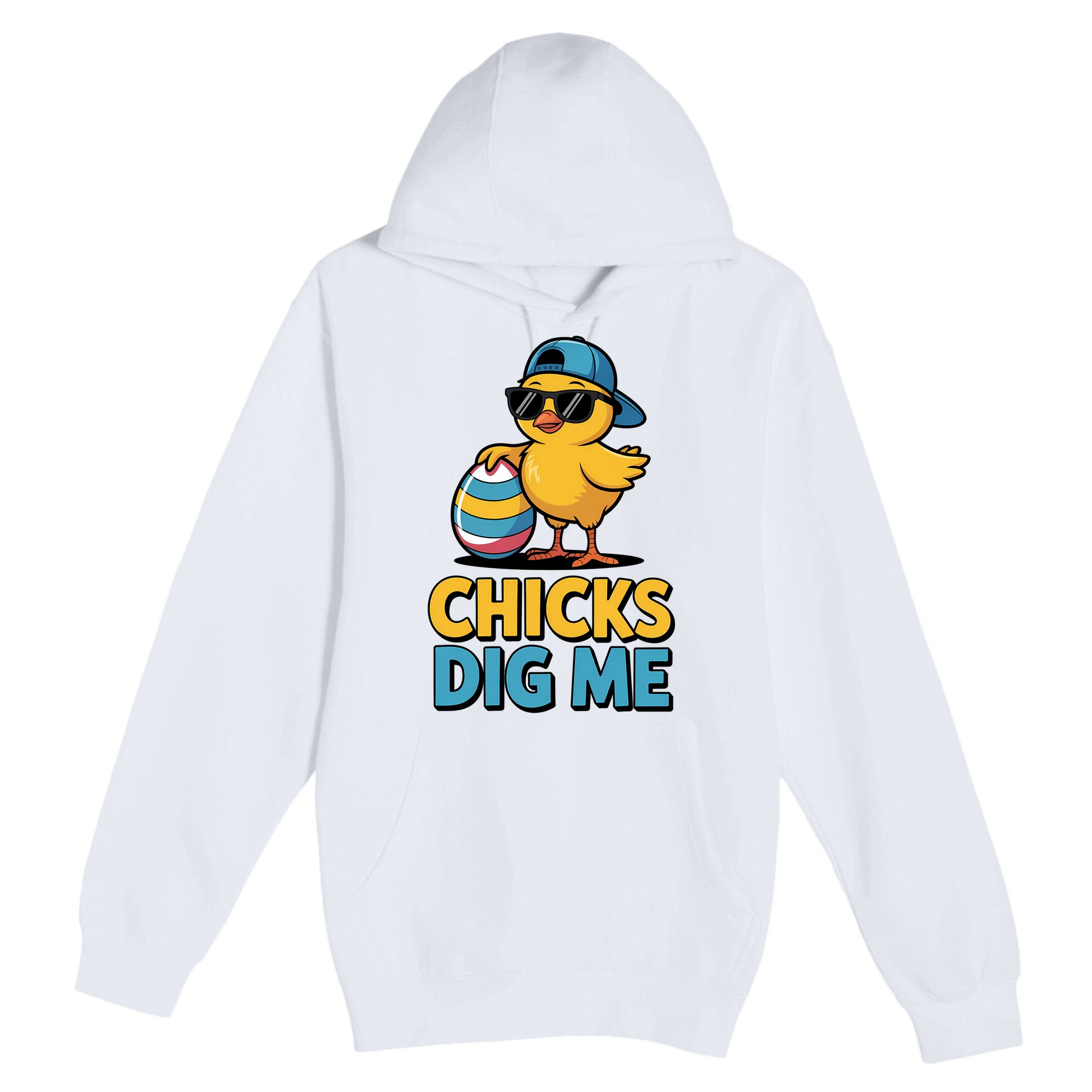 Easter Chicks Dig Me Cute Egg Hunt Premium Pullover Hoodie