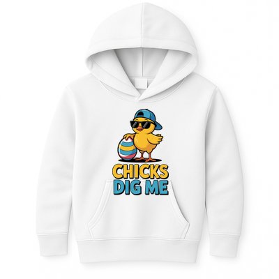 Easter Chicks Dig Me Cute Egg Hunt Kids Hoodie