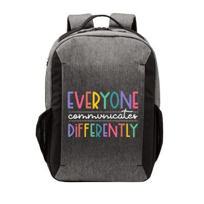 Everyone Communicate Differently Autism Special Ed Teacher Vector Backpack