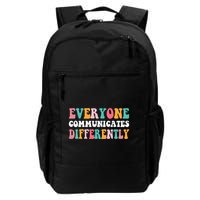 Everyone Communicates Differently Quote Backpack