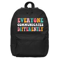 Everyone Communicates Differently Quote 16 in Basic Backpack