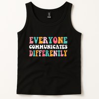 Everyone Communicates Differently Quote Tank Top