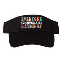 Everyone Communicates Differently Quote Valucap Bio-Washed Visor